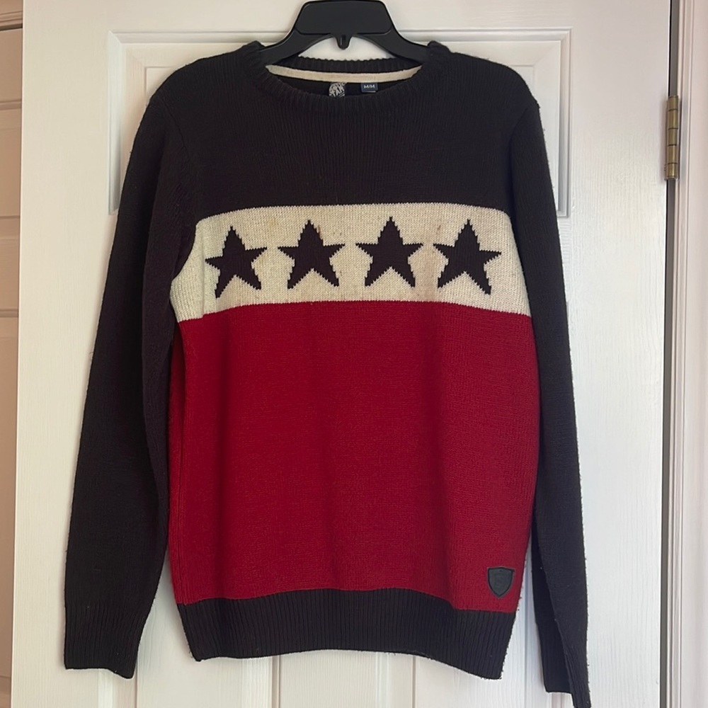 Star knit sweater